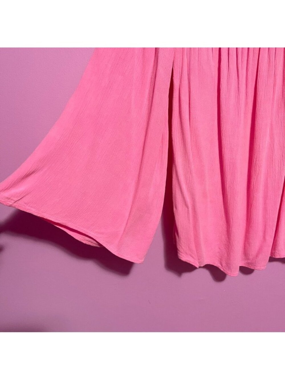 Lilly Pulitzer Nita Top Women’s‎ Small Tiki Pink Off-Shoulder Bell Sleeve Blouse - Picture 4 of 6